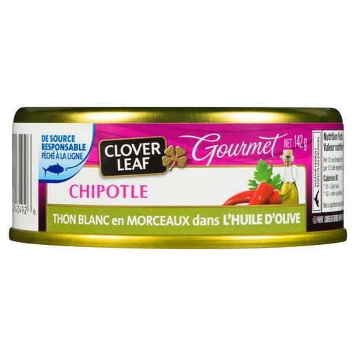 Clover Leaf Chunk White Tuna In Olive Oil Chipotle 142 g