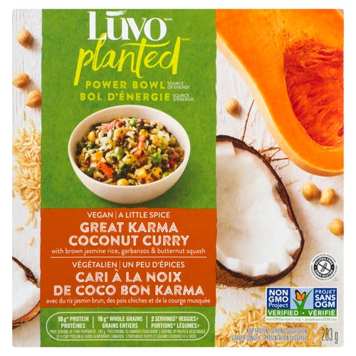 Luvo Gluten-Free Frozen Vegan Great Karma Coconut Curry 283 g