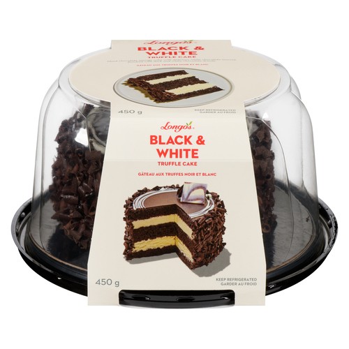 Longo's Frozen Truffle Cake Black And White 5-Inch 450 g