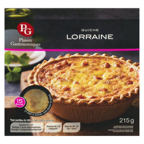 Plaisirs Gastronomiques Lorraine Quiche 215 g