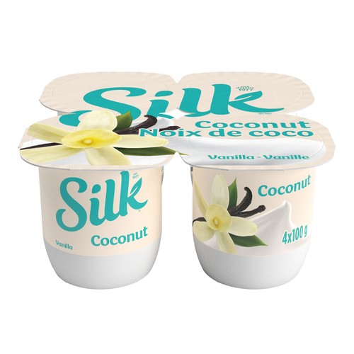 Silk Plant-based Yogurt Coconut Base Vanilla 4 x 100 g