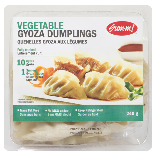 Sum-m! Gyoza Dumplings Vegetable 10 Gyoza + 1 Sauce 240 g