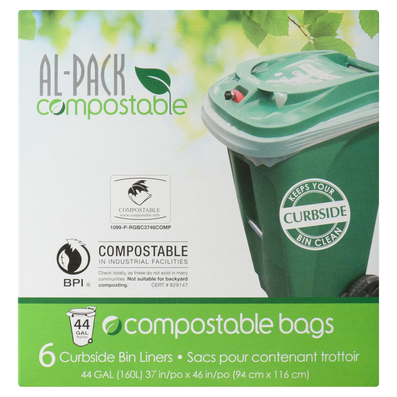 Al-Pack Compost Bags 37 x 46 inches 6 EA - Voilà Online Groceries & Offers