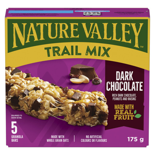 Nature Valley Chewy Trail Mix Granola Bars Dark Chocolate 5 Count 175 g