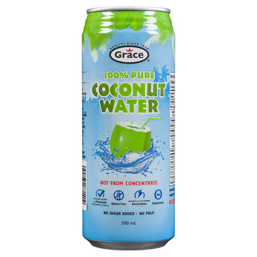 Grace 100% Pure Coconut Water 500 ml (can)