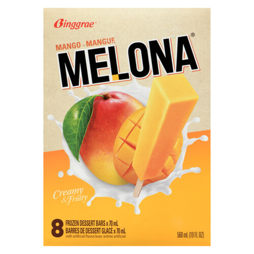 Binggrae Melona Frozen Dessert Bars Mango 8 Pack 560 ml