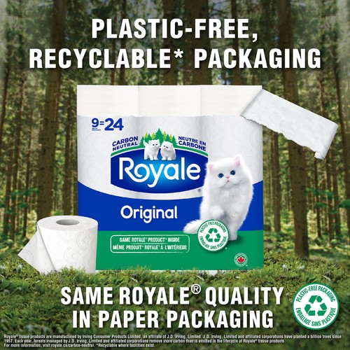 Royale Toilet Paper Original 9 Equal 24 Rolls