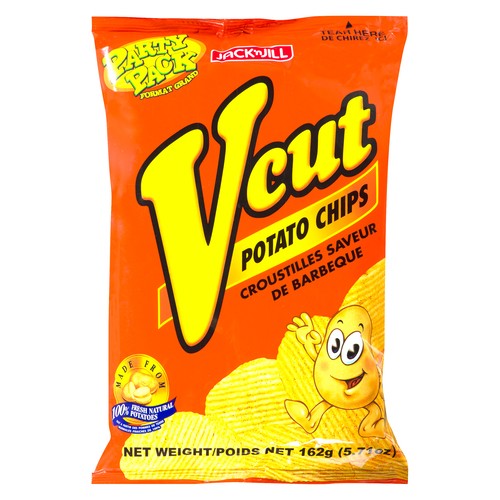 Jack 'N Jill Potato Chips Vcut BBQ Party Pack 162 g
