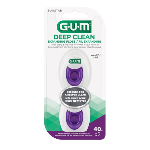 GUM Deep Clean Expanding Floss 2 x 40 m