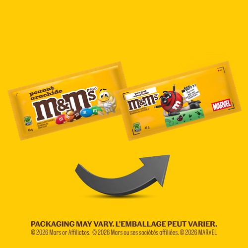 M&M'S Milk Chocolate Candies Peanut Bag 49 g