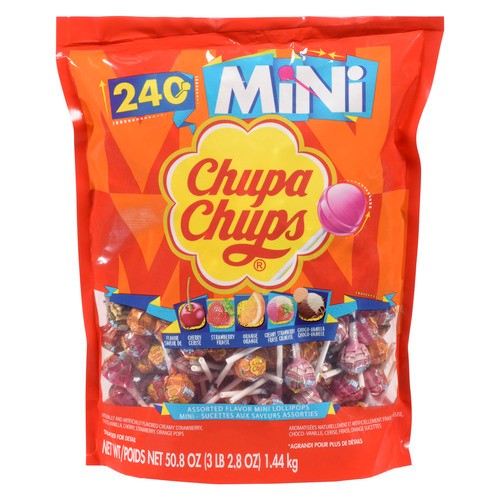 Chupa Chups Mini Assorted Flavor Lollipops 240 EA