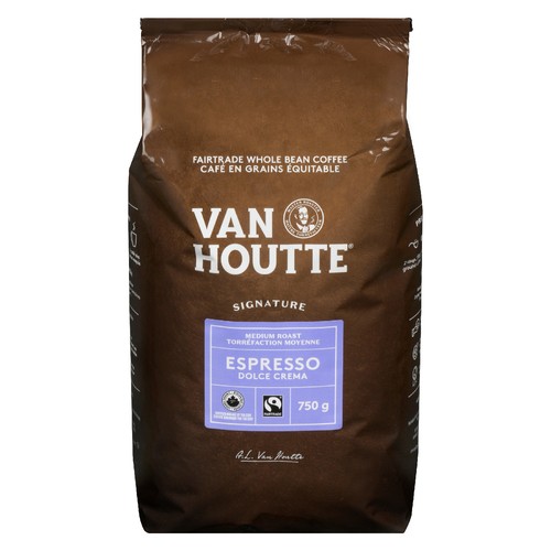 Van Houtte Whole Beans Coffee Espresso Dolce Crema Medium Roast 750 g