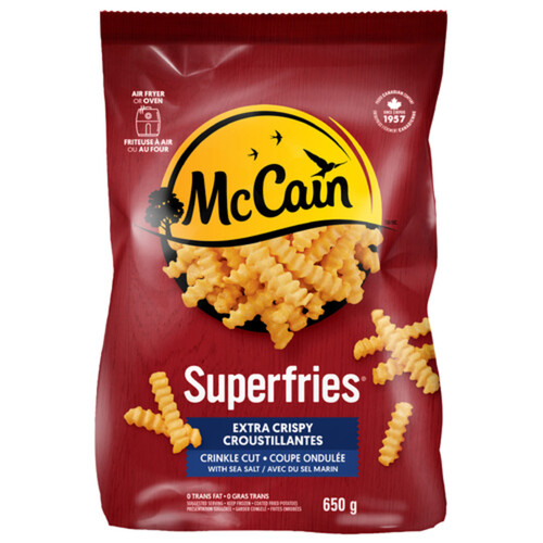 McCain Superfries Fries Crinkle Cut Extra Crispy 650 g