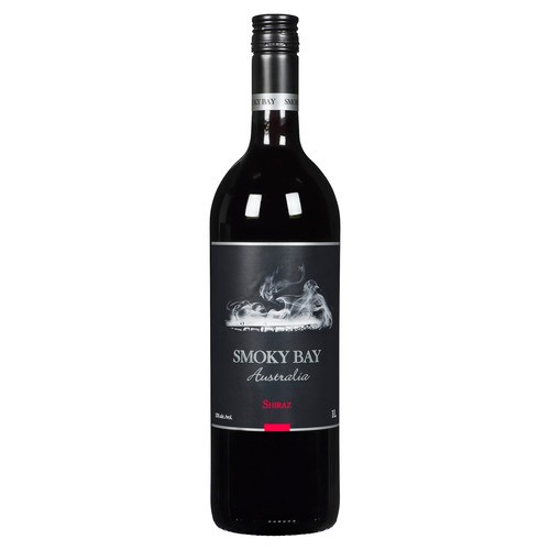 Smoky Bay Wine 13% Alcohol Shiraz Red 1 L (bottle)