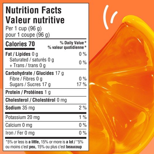 Jell-O Gel Snacks Orange 384 g