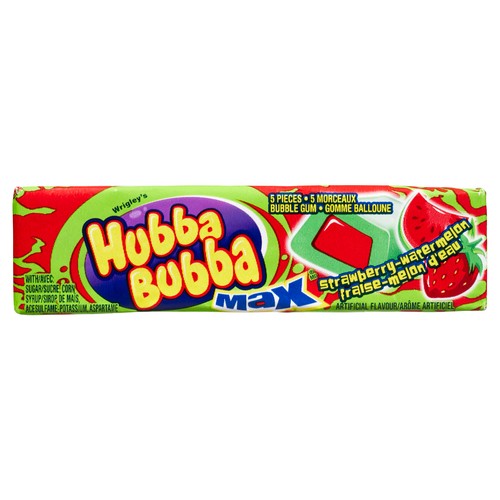 Hubba Bubba Bubble Gum Strawberry Watermelon 5 Pieces 