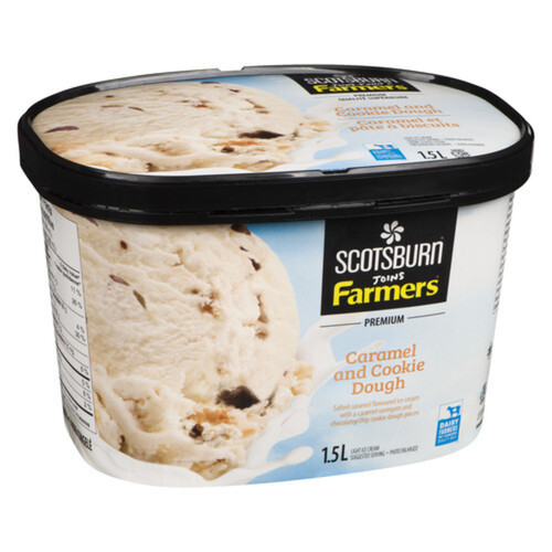 Scotsburn Joins Farmers Ice Cream Caramel & Cookie Dough 1.5 L