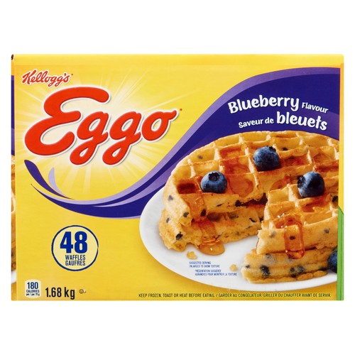 Kellogg's Eggo Frozen Waffles Blueberry 1.68 kg