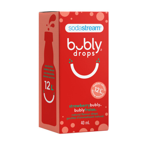 SodaStream Bubly Soda Drink Mix Strawberry 40 ml