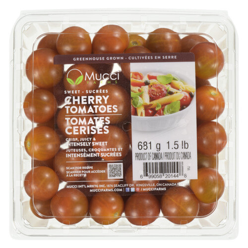 Mucci Farms Cherry Tomatoes Sweet 681 g Voilà Online Groceries & Offers
