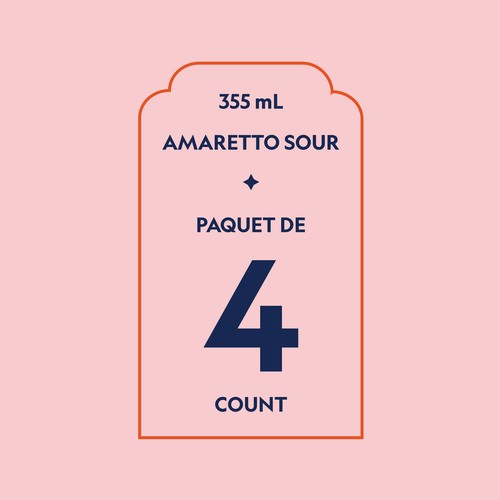 Atypique Non-Alcoholic Mocktail Amaretto Sour 4 x 355 ml (cans)