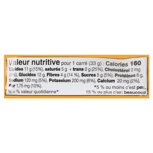 Mid-Day Squares Barre protéinée au beurre d'arachides 33 g