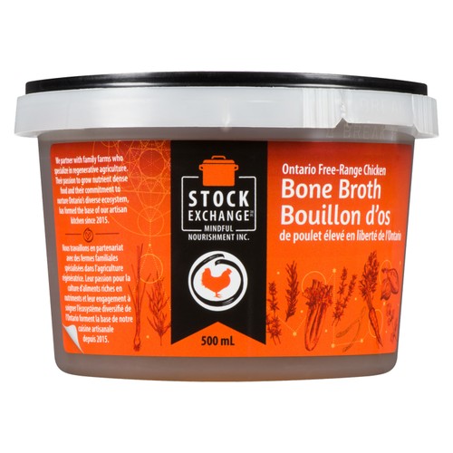 Stock Exchange Organic Free Range Frozen Chicken Bone Broth 500 ml
