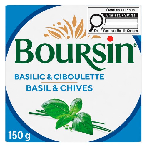 Boursin Spreadable Cheese Basil & Chives 150 g