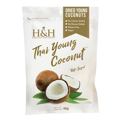 H&H Healthy & Happy Dried Fruit Thai Young Coconut 40 g