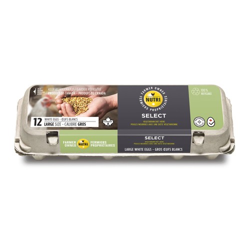 Nutri Select White Eggs Grade A Large 12 Count