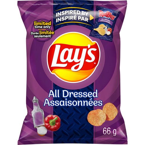 Lay's All Dressed Flavoured Potato Chips 66 g