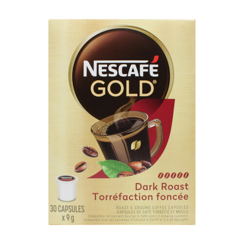 Nescafé Gold Coffee Pods Dark Roast 30 Capsules 270 g