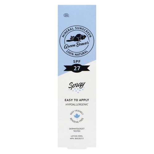 Green Beaver Organic Sunscreen Spray SPF 27 90 ml