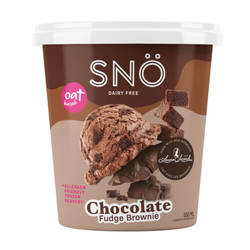 Sno Vegan Frozen Dessert Fudge and Brownies 500 ml