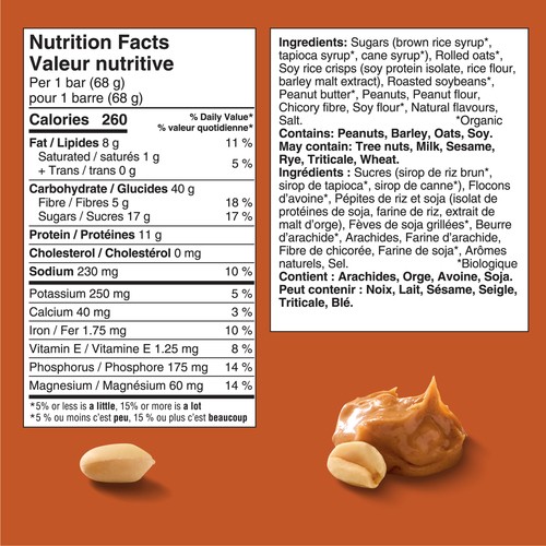 Clif Bar Energy Bars Crunchy Peanut Butter 340 g