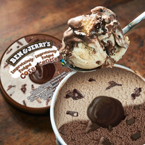 Ben & Jerry's Ice Cream Impretzively Fudged Core 473 ml