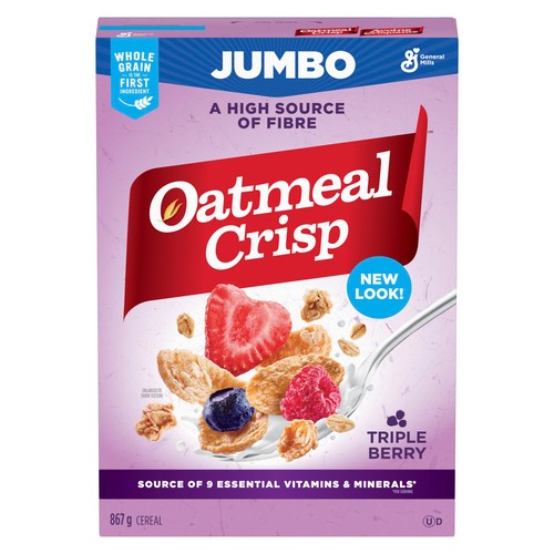 Oatmeal Crisp Cereal Jumbo Triple Berry 867 g