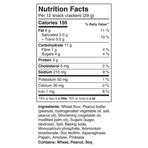 Ritz Cracker Bits Sandwhiches Peanut Butter 162 g