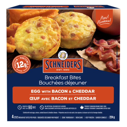 Schneiders Egg Breakfast Bites Bacon & Cheddar 224 g