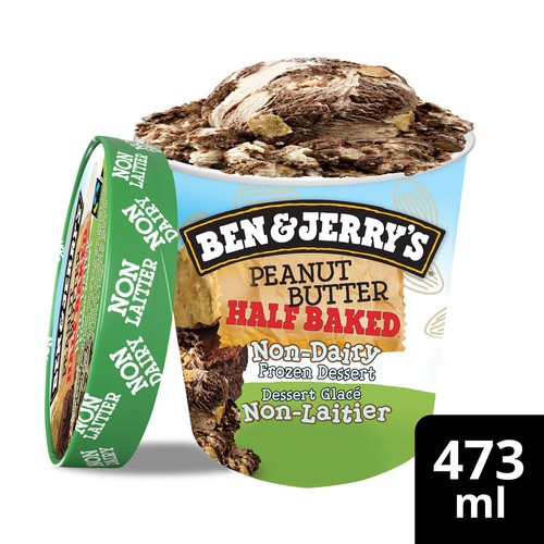 Ben & Jerry's Non Dairy Ice Cream Peanut Butter Half Baked 500 ml
