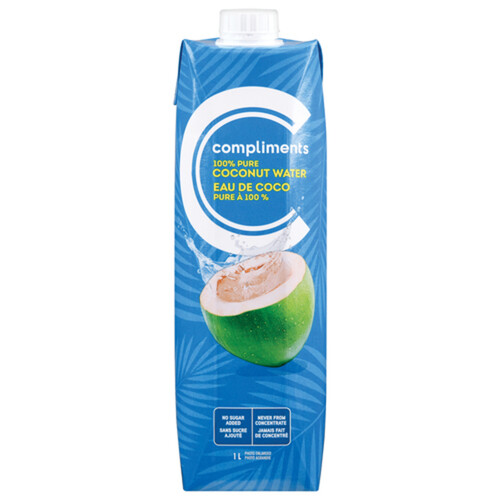 Compliments Coconut Water 100% Pure 1 L