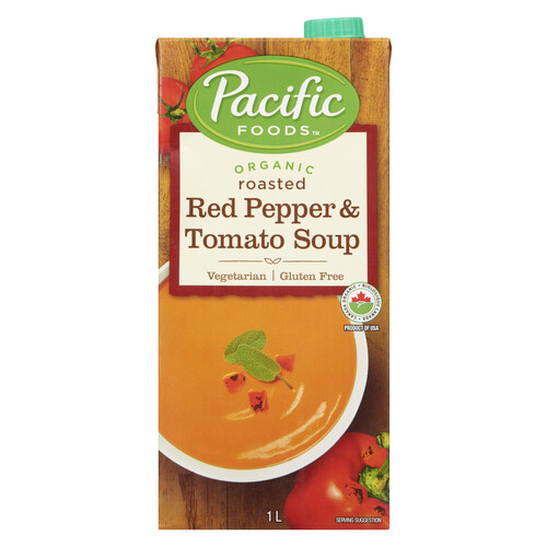 Pacific Foods Organic Soup Roasted Red Pepper & Tomato 1 L