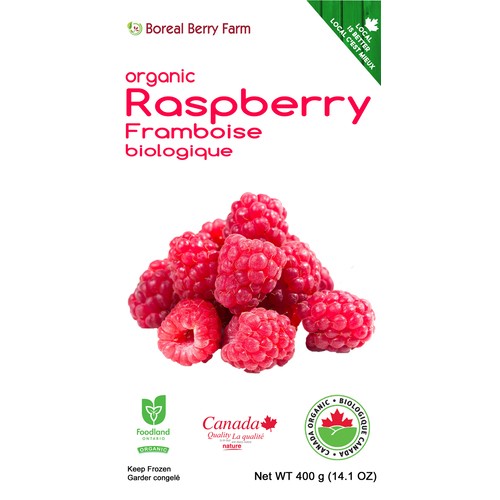 Boreal Organic Frozen Fruit Raspberry 400 g