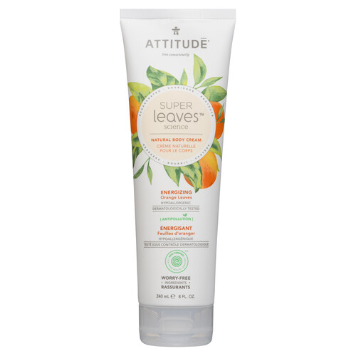 Attitude Super Leaves Natural Body Cream Energizing 240 ml