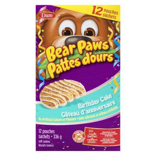 Dare Bear Paws Peanut-Free Cookies Birthday Cake 336 g