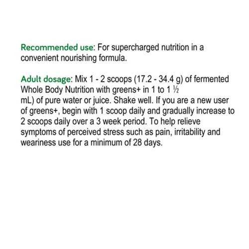 Genuine Health Greens+ Superfoods Powder Whole Body Acai Mango 517 g