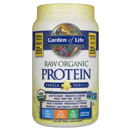 Garden of Life Organic Protein Powder Raw Vanilla 624 g