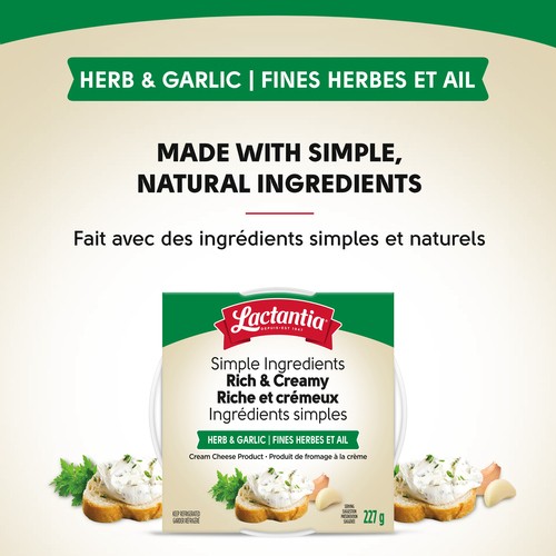 Lactantia Cream Cheese Rich & Creamy Herb and Garlic 227g