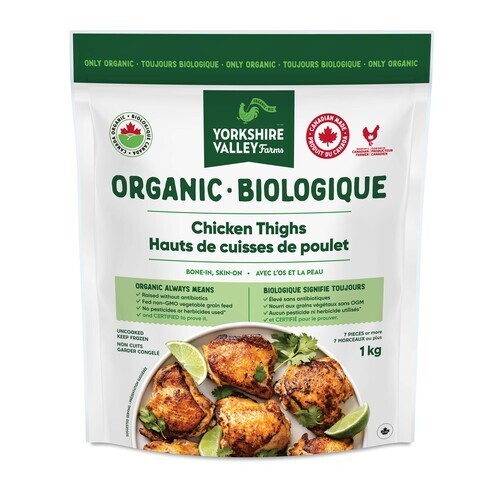 Yorkshire Valley Farms Organic Chicken Thighs 1 kg