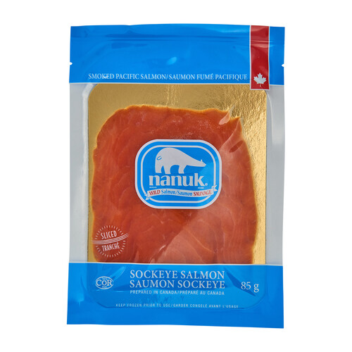 Nanuk Wild Frozen Smoked Sockeye Salmon 85 g